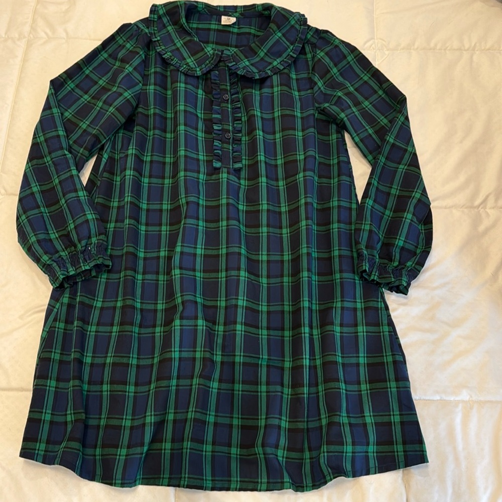 Crewcuts Flannel Black Watch Plaid Nightgown